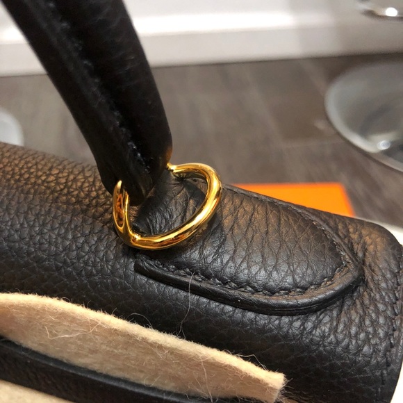 Hermes Togo Kelly Retourne 25 Black - Picture 8 of 13